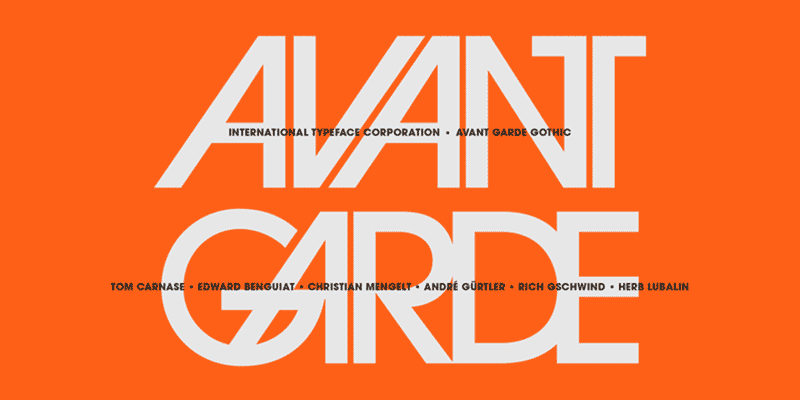 ITC-Avant-Garde-Gothic